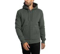 Superdry Uomo Felpa con cappuccio e zip foderata in Borg, verde