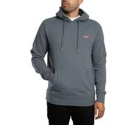 Superdry Uomo Felpa con cappuccio pullover con logo essenziale, Blu