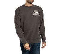 Superdry Uomo Felpa essenziale atletica, Grigio