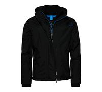 Superdry Uomo Giacca A Vento Artica Con Cappuccio E Cerniera A Scomparsa, Black/Super Denby, M