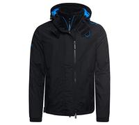 Superdry Uomo Giacca A Vento Artica Con Cappuccio E Cerniera A Scomparsa, Black/Super Denby, XL