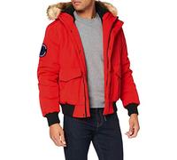 Superdry Everest Bomber Parka, Rosso ad Alto Rischio, 3XL Uomo