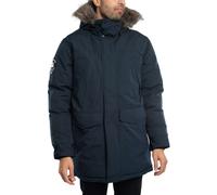 Superdry Uomo Giacca Parka Everest Faux, Blu
