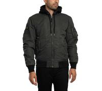 Superdry Uomo Giubbotto bomber militare MA1, verde