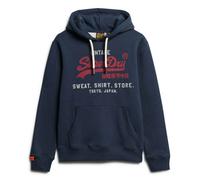 Superdry Uomo Hoodie - Vl Heritage Relaxed Hood, Logo, Monocromatico