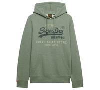 Superdry Uomo Hoodie - Vl Heritage Relaxed Hood, Logo, Monocromatico