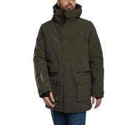 Giacca con cappuccio Superdry City Padded Parka verde kaki - L