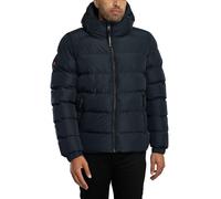 Superdry Uomo Piumino sportivo con cappuccio, Blu