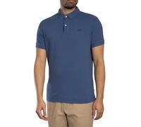 Superdry Uomo Polo classica in piqué, Blu