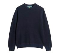 Superdry Uomo Pullover Lavorato a Maglia - Cotone Texture Jumper Pullover