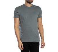 Superdry Uomo T-shirt EMB con logo essenziale, Grigio