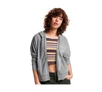 Superdry - Velour Sweat zippé - - Sweatshirts & Hoodies - Donna - Grigio - M