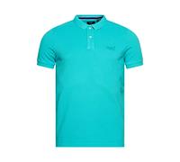 Superdry Vint Destroy - Polo da Uomo Aruba Aqua M