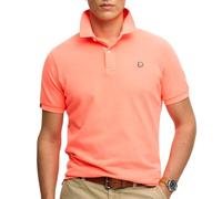 Superdry Vintage Destroy Short Sleeve Polo Arancione L Uomo