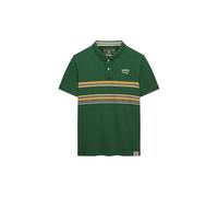 Superdry Vintage Jersey Polo, Green Chest Stripe, S Uomo