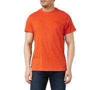 Superdry Vintage Logo EMB Tee T-Shirt, Bright Orange Marl, XL Uomo