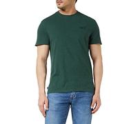 Superdry Vintage Logo EMB Tee T-Shirt, Buck Green Marl, L Uomo