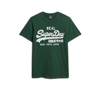 Superdry - Vintage Logo JP Cotone Verde T-shirt - - Tops - Uomo - Verde - L