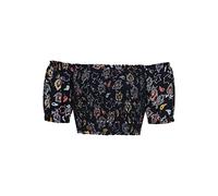 Superdry Vintage Smocked Crop Top, T-Shirt,