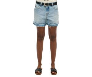 SUPERDRY W MID RISE CUT OFF SHORT 28