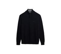 Superdry Uomo Maglione in misto lana con mezza zip, Blu