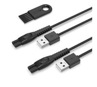 Superer Caricatore Compatibile con Philips QP2724 QP2734, 5V per QP2824 QP2834 MG5910 MG7910 MG9510 QP1924 S7887 X3001 S3145 MG5920 USB Cavo Alimentatore Caricabatterie per Rasoio