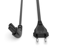 Superer Cavo Alimentazione TV C7 2M - 2 Poli a 90° | Compatibile con Samsung, LG, Sony, Philips Televisori - Cavo di Rete Salvaspazio per PS5, Xbox e Dispositivi Elettronici