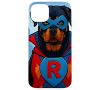 Supereroe Rottweiler Cane Custodia per iPhone 15 Plus