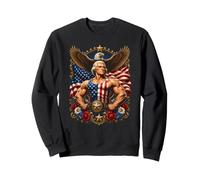 Supereroe Thomas Jefferson Divertente 4 luglio Felpa