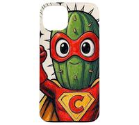 Supereroe Vintage Super Cactus Custodia per iPhone 15 Plus