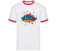 Supereroe Wham Word Art - Uomo Suoneria - Comic Hero Pop Grafico Nuova Heroes