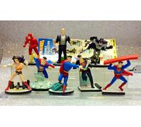 SUPEREROI SET 8 PERSONAGGI GASHAPON TOMY SUPER DC HEROES BUILDABLE COLLECTION