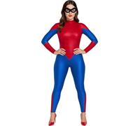 Guirca Costume Spiderman Donna Vestito da Supereroina Woman Ragno Taglia M/L