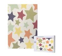 Superficie colorata a stella,Puzzle in legno da 1000 pezzi per adulti e adolescenti