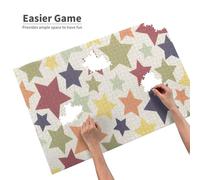 Superficie colorata a stella,Puzzle in legno da 1000 pezzi per famiglie, puzzle per adulti e adolescenti