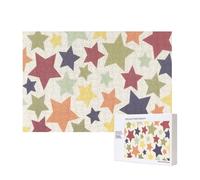 Superficie colorata a stella,Puzzle in legno da 300 pezzi per famiglie, per adulti e adolescenti, decorazioni per la casa