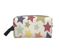 Superficie colorata stella, Borsa per il trucco Borsa per cosmetici Borsa da viaggio portatile da viaggio Borsa per trucco Organizer