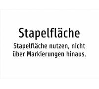 Superficie impilabile - Non utilizzare la superficie impilabile, non oltre i segni. - Targa in alluminio A3: 420 x 297 mm, senza grafica, solo testo