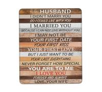 Superficie Liscia Tampone per Mouse, Husband I Love You Forever And Always Tappetino per Il Mouse antisfilacciamento Gaming Mousepad per Ufficio Laptop PC