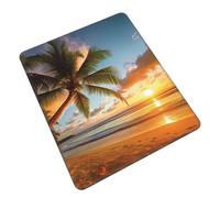 Superficie Liscia Tampone per Mouse, Tropical Beach Palm Tree Sunset Tappetino per Il Mouse Confortevole Gaming Mousepad per PC Notebook Computer