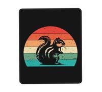 Superficie Liscia Tappetini Mouse, Squirrel Retro Sunset Tappetino per Il Mouse antisfilacciamento Gaming Mousepad per PC Notebook Casa