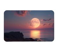 Superficie Liscia Tappetino per Il Mouse Big Moon Over The Sea Gaming Mousepad Tappetino Mouse 25x30cm per Laptop,Ufficio,Casa