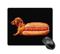 Superficie Liscia Tappetino per Il Mouse Cute Dachshund Hotdog Printed 25X30Cm, Tappetini Mouse Pratica Gaming Mousepad per Ufficio Laptop Notebook