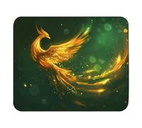Superficie Liscia Tappetino per Il Mouse Golden Phoenix Rising from The Ashes Gaming Mousepad Tappetino per Mouse 25x30cm per Laptop,Casa,Computer