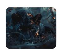 Superficie Liscia Tappetino per Il Mouse, Leopard On The Hunt Animal, Pratica Tampone per Mouse, Mousepads, 25X30cm, Ufficio, PC, Casa