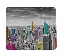 Superficie Liscia Tappetino per Il Mouse New York City Manhattan Birds Eye View Gaming Mousepad Tappetino per Mouse 25x30cm per Laptop,Notebook,Computer