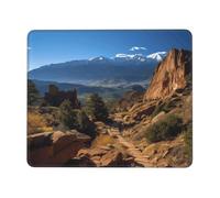 Superficie Liscia Tappetino per Il Mouse, Pikes Peak Colorado, antisfilacciamento Tappetino per Mouse, Gaming Mousepad, 25X30cm, Ufficio, Laptop, PC