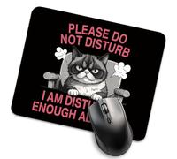 Superficie Liscia Tappetino per Il Mouse Please Do Not Disturb I Am Disturbed Enough Gaming Mousepad Tappetini Mouse 25x30cm per Ufficio,Notebook,PC