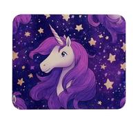 Superficie Liscia Tappetino per Il Mouse Purple Uni-Corn Stars Gaming Mousepad Tappetino per Mouse 25x30cm per Casa,PC,Laptop