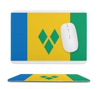 Superficie Liscia Tappetino per Il Mouse Saint Vincent And The Grenadines Flag Gaming Mousepad Tappetino Mouse 25x30cm per PC,Computer,Laptop